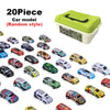 48-Piece Die-Cast Metal Car Collection with Storage Case