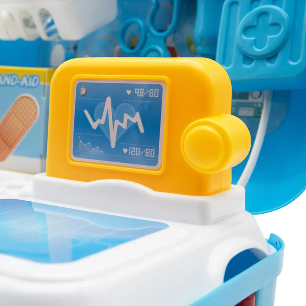 Kids Pretend Doctor Play Set with Portable Backpack Medical Kit