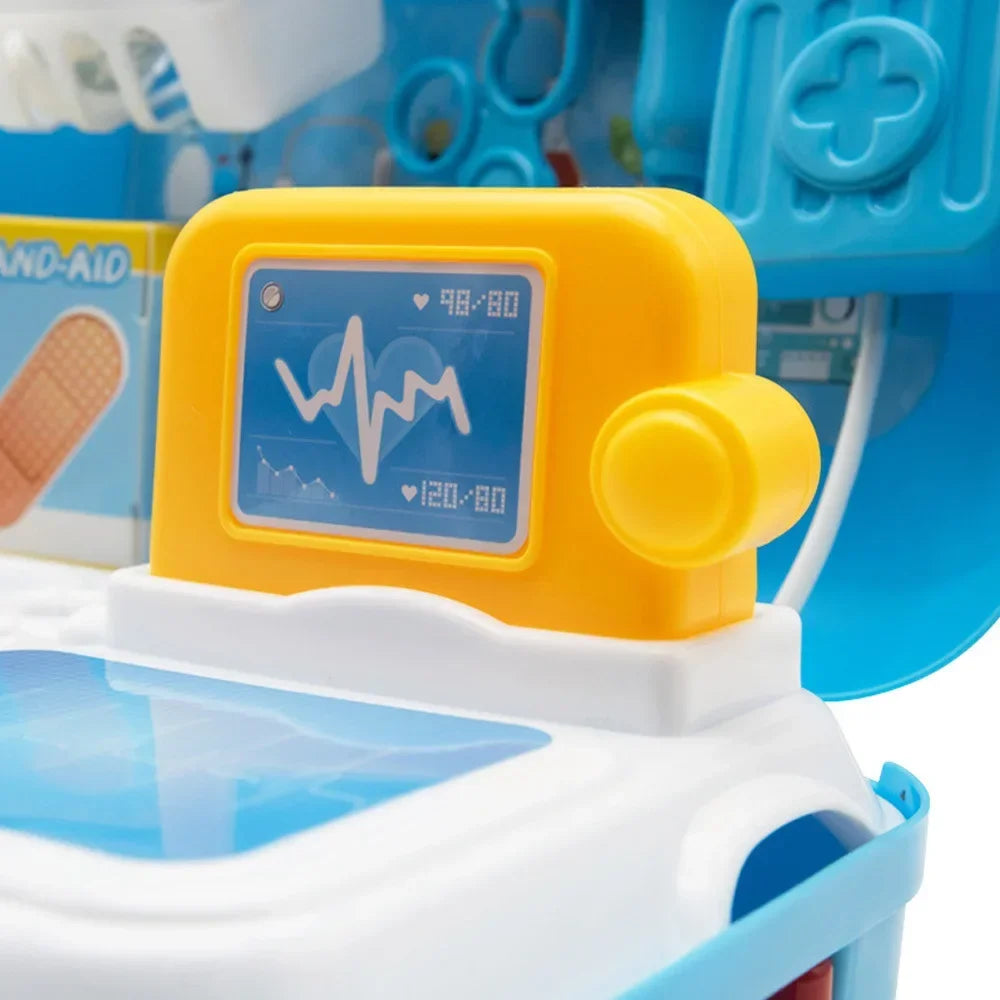 Kids Pretend Doctor Play Set with Portable Backpack Medical Kit