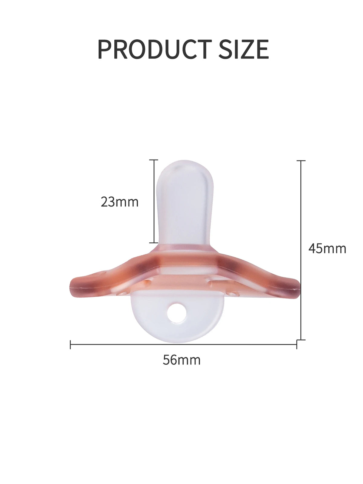 Soft Silicone Baby Pacifier – BPA-Free Soother for Day & Night