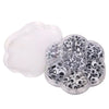 Clear plastic container holding various self-adhesive moving eyes for crafts and DIY decorations