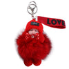 Kawaii Plush Keychain with Sleeping Baby Design
