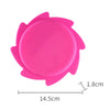 Pink silicone splash flying ring water play toy for pool beach and bath