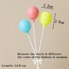 Colorful Plastic Cake Toppers for Birthday Parties & Desserts