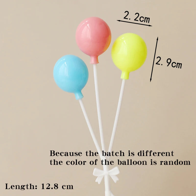 Colorful Plastic Cake Toppers for Birthday Parties & Desserts