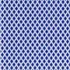 A pattern of blue and white diamond shapes on a fabric or surface.