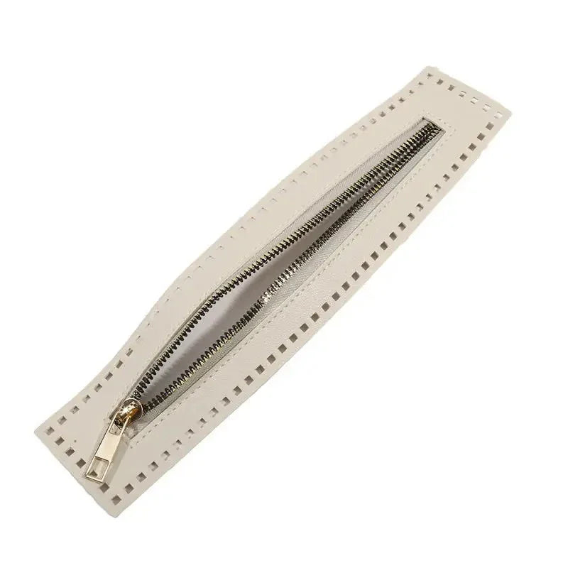 27cm Leather Zipper with Solid Hardware for Bags & Crafts