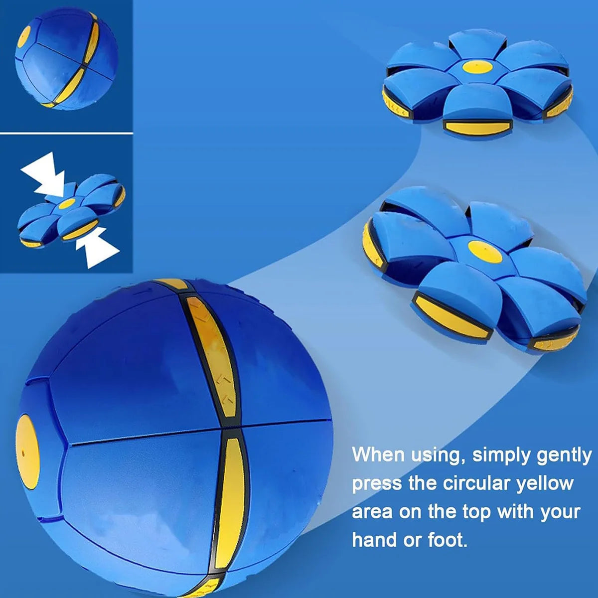 Magic Flying Saucer Bouncing Ball for Dogs and Kids