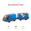 Wooden Train Set with Racing Track for Kids