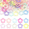 Colorful Acrylic Star Pendants for DIY Jewelry Making & Keychains