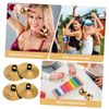 A collage showing belly dance performance, daily entertainment, and music enlightenment with mini copper finger cymbals.