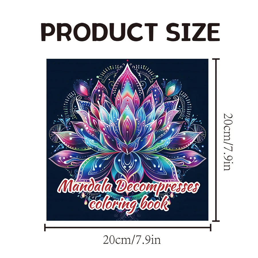 Intricate Mandala Coloring Book for Adult Stress Relief