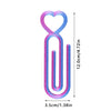A set of two heart pattern diamond painting canvas clips in purple and pink.