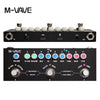 Black M-VAVE multi-effects pedal showing various controls and input/output jacks
