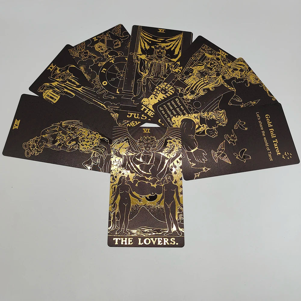 Gold Foil Rider Waite Tarot Deck