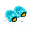 A bright blue city traffic vehicle building block set with trucks and buses.