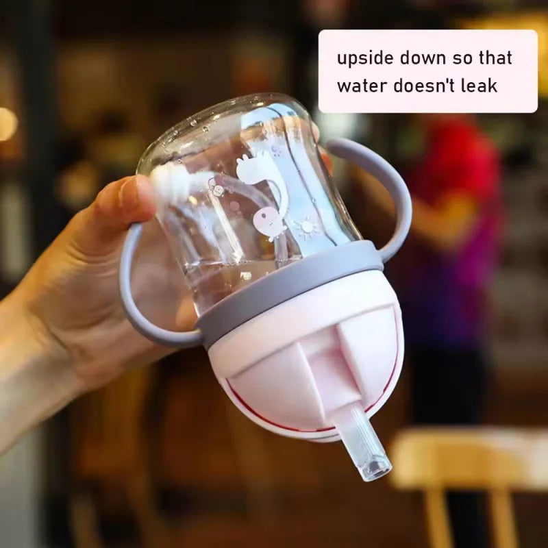 Baby Training Cup with Straw and Handles