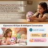 Interactive AI Plush Robot with LED Eyes & Voice Control