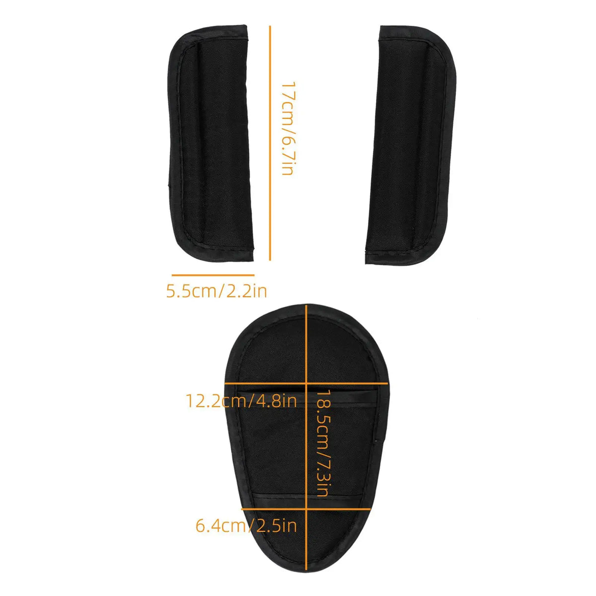 Universal Stroller Shoulder Strap Covers – Soft Cushioned Safety Belt Pads