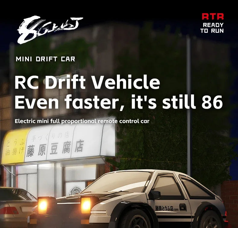 Mini 1/64 Scale RC Drift Car – 2.4G 4WD Off-Road Racing Toy