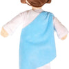 A plush doll set depicting Jesus and the Virgin Mary with brown hair and robes.