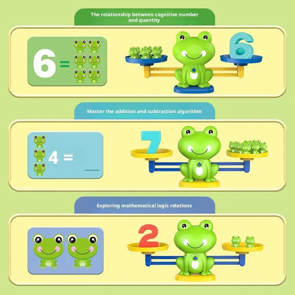 Frog Balance Math Learning Toy for Kids