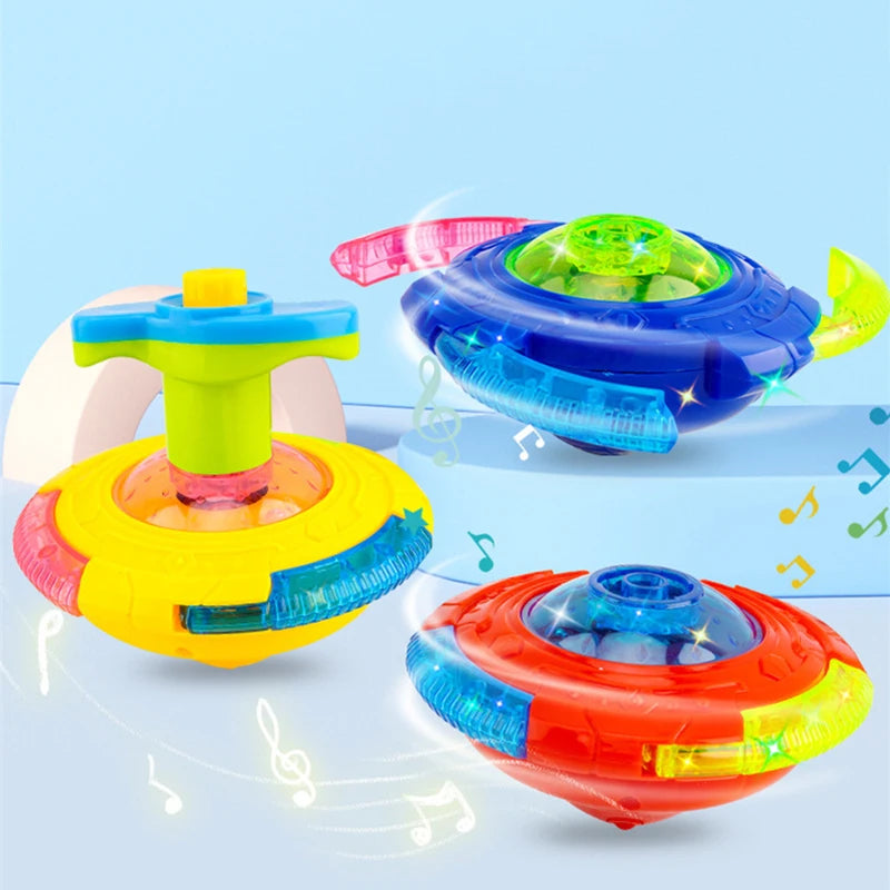 Light-Up Spinning Tops with Flashing Effects