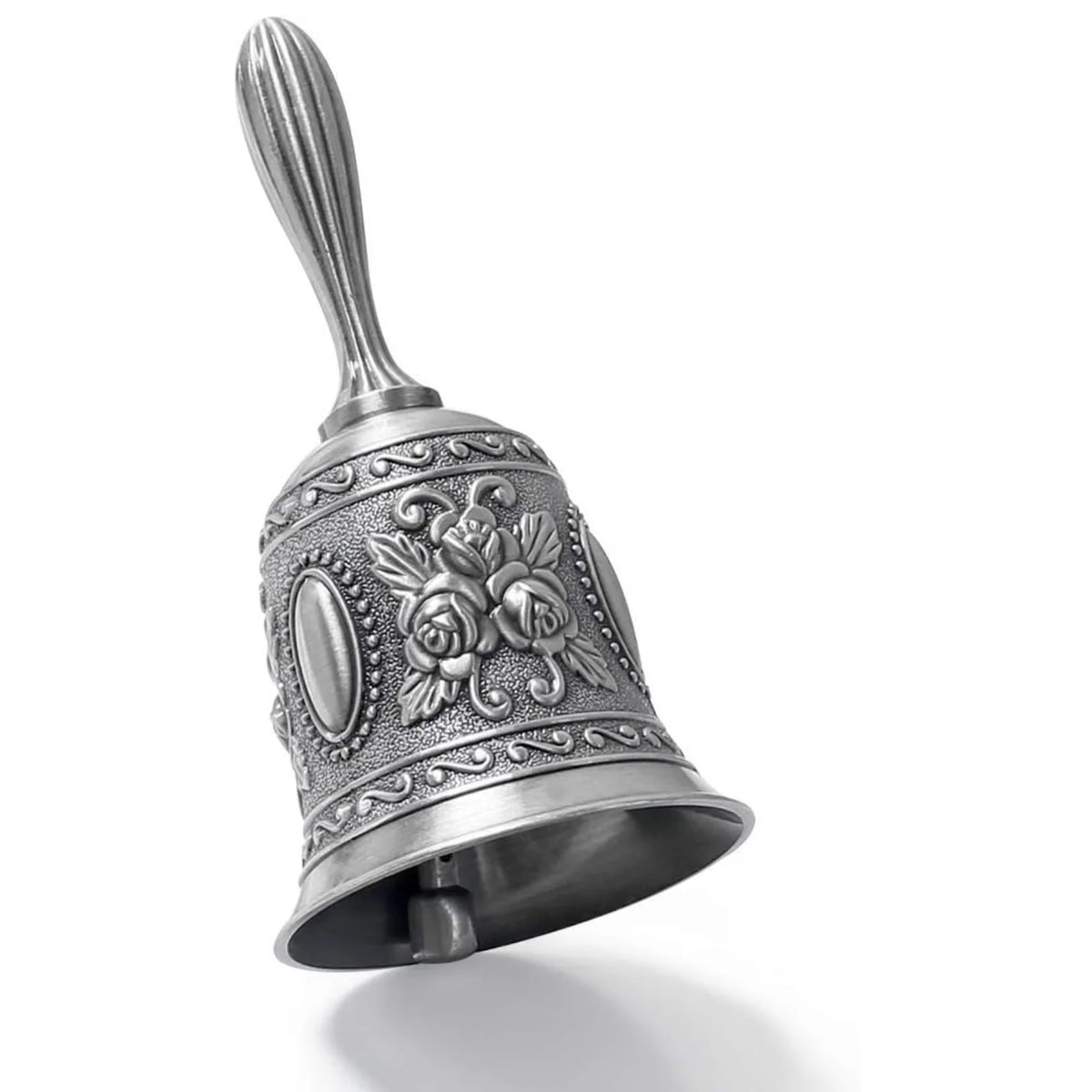 Classic Metal Hand Bell with Comfort Grip Handle