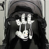 Black and White Animal Hanging Toys for Baby Car Seat and Stroller