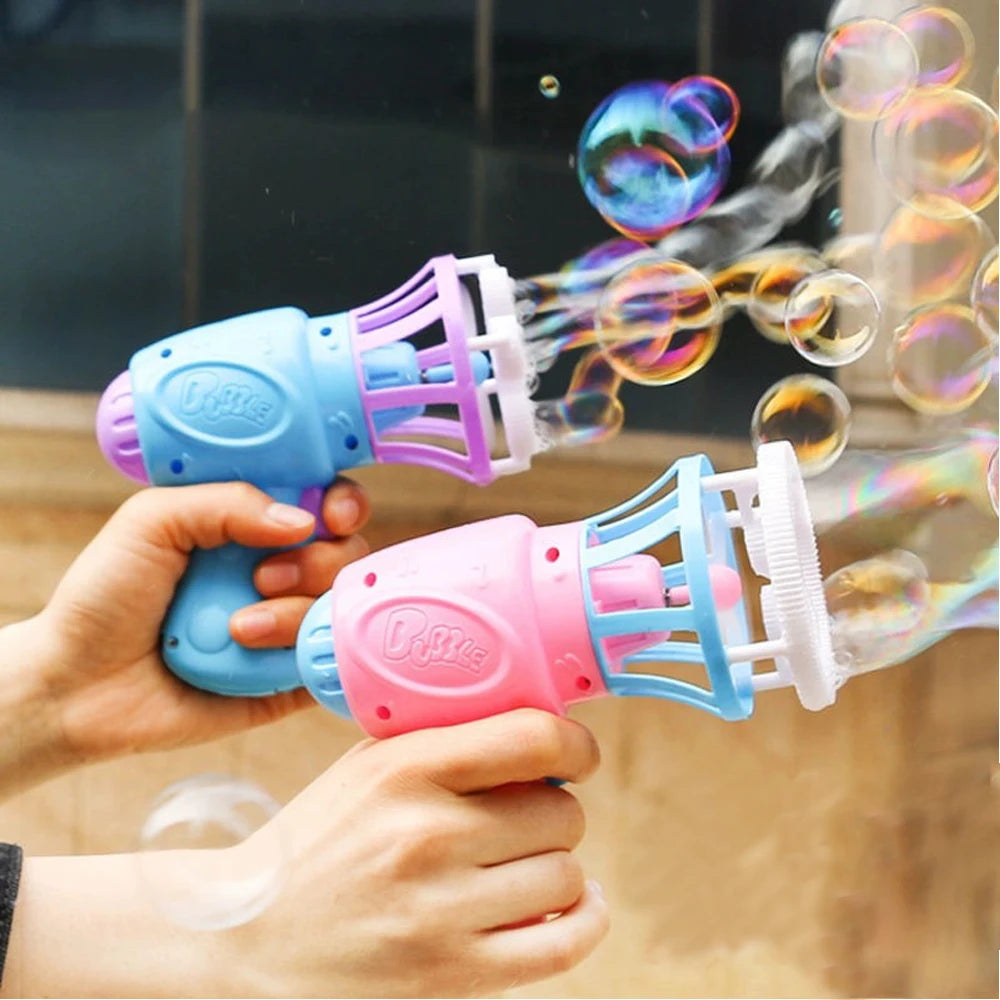 2-in-1 Automatic Bubble Machine for Kids – Indoor & Outdoor Party Toy