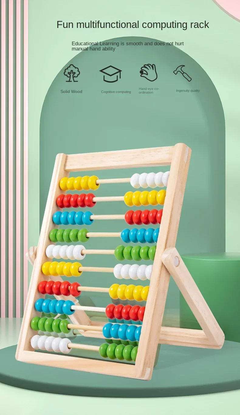 Classic Wooden Abacus with 100 Beads - Educational Counting Toy for Kids
