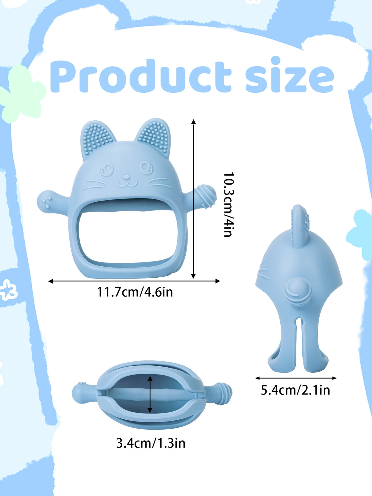 Chick-Shaped Silicone Teether Gloves for Babies