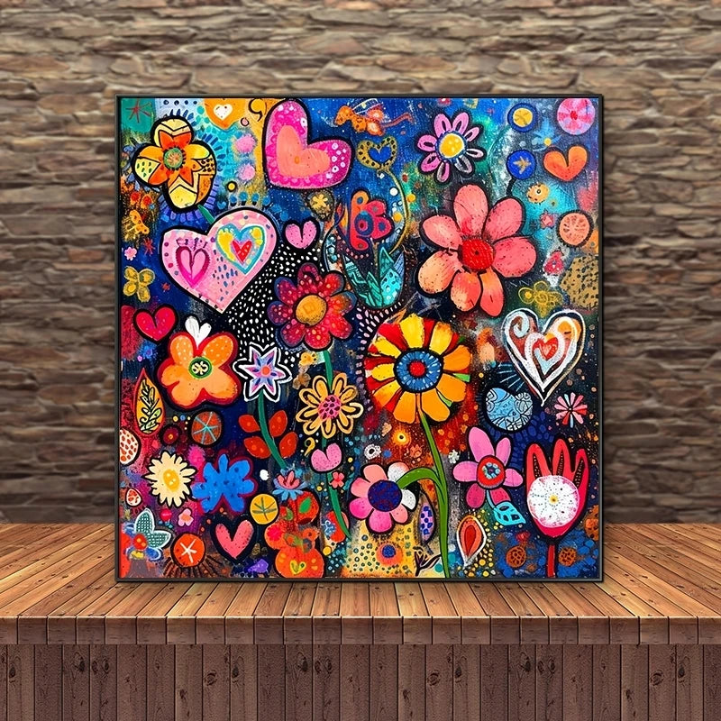 DIY 5D Diamond Painting Kit – Floral Wall Art Decor