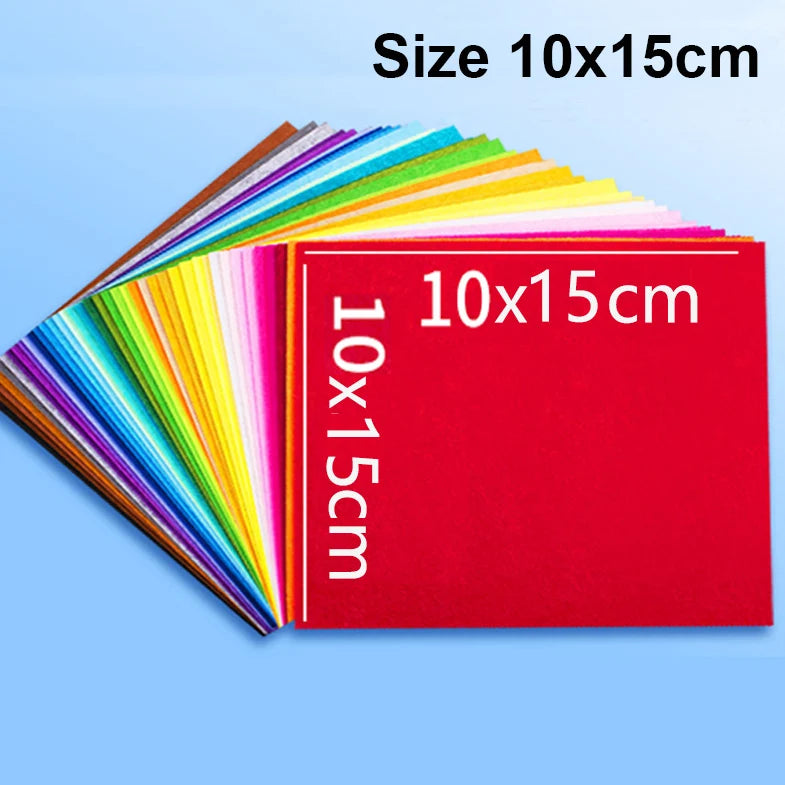 Assorted Color Felt Fabric Sheets for DIY Crafts and Sewing
