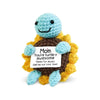 Handmade Crochet Hedgehog Doll with Positivity Card