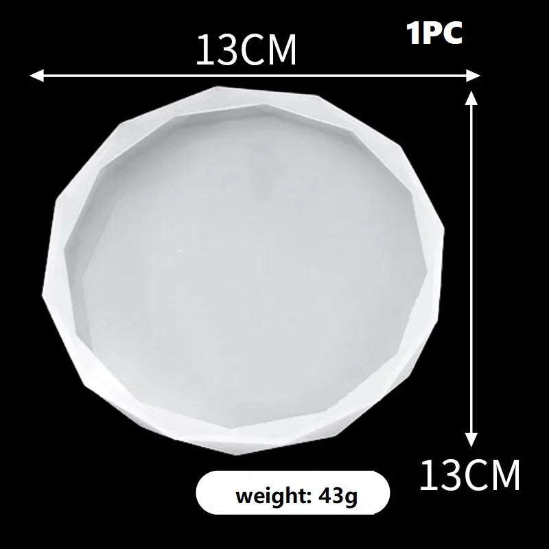 Flower-Shaped Silicone Coaster Mold for Epoxy Resin DIY