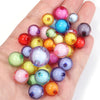 Colorful Round Acrylic Beads - Assorted Sizes for Jewelry Making