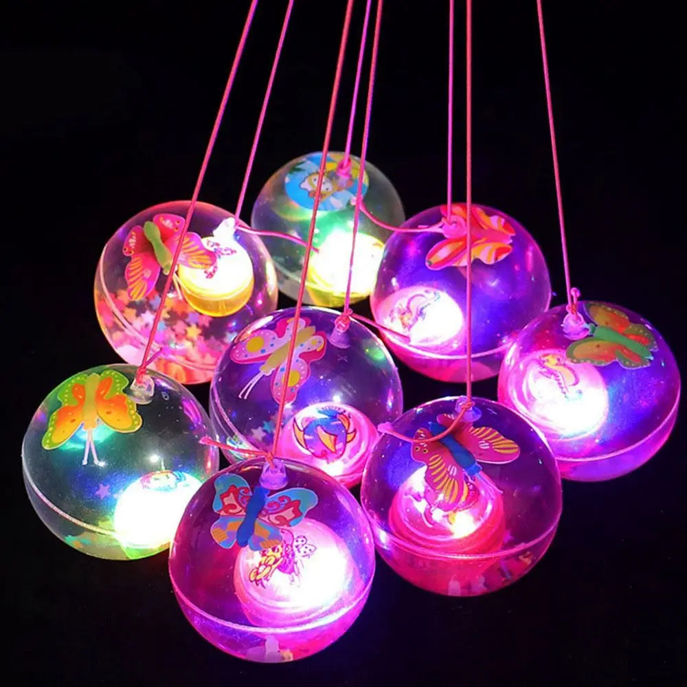 LED Glowing Bouncy Ball for Kids – Colorful Light-Up Jumping Ball Toy