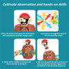 Pirate Jumping Board Game — Lucky Barrel Action Game for Family Fun