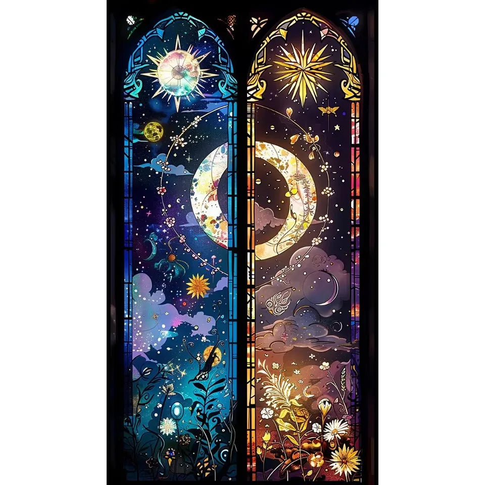 5D Diamond Painting Kit – Sun & Moon Landscape Art