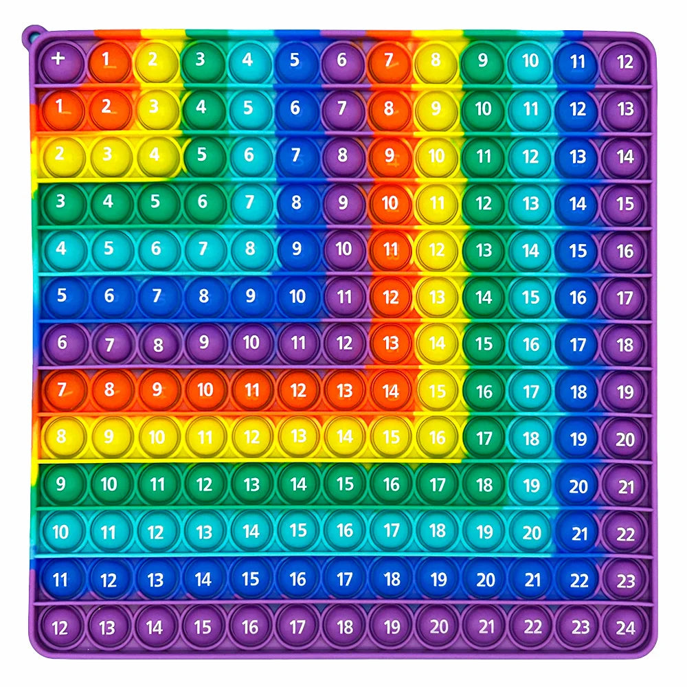 Rainbow Math Fidget Popper – Multiplication & Addition Practice Tool