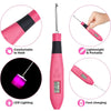 Ergonomic Crochet Hook Set with LED Light and Digital Row Counter