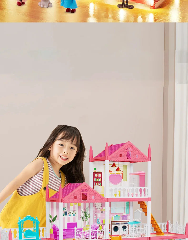3D Princess Castle Dollhouse Building Kit