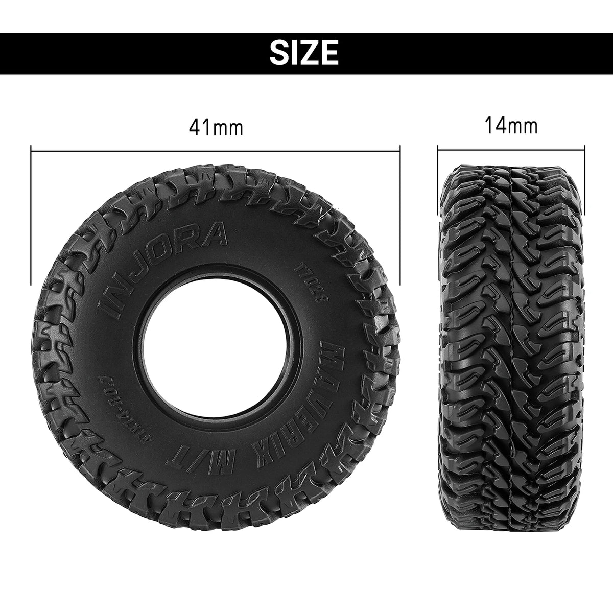 0.7" MAVERIX M/T Performance Crawler Tires (Set of 4)