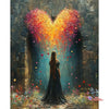 Cartoon Girl Portrait 5D Diamond Painting Kit