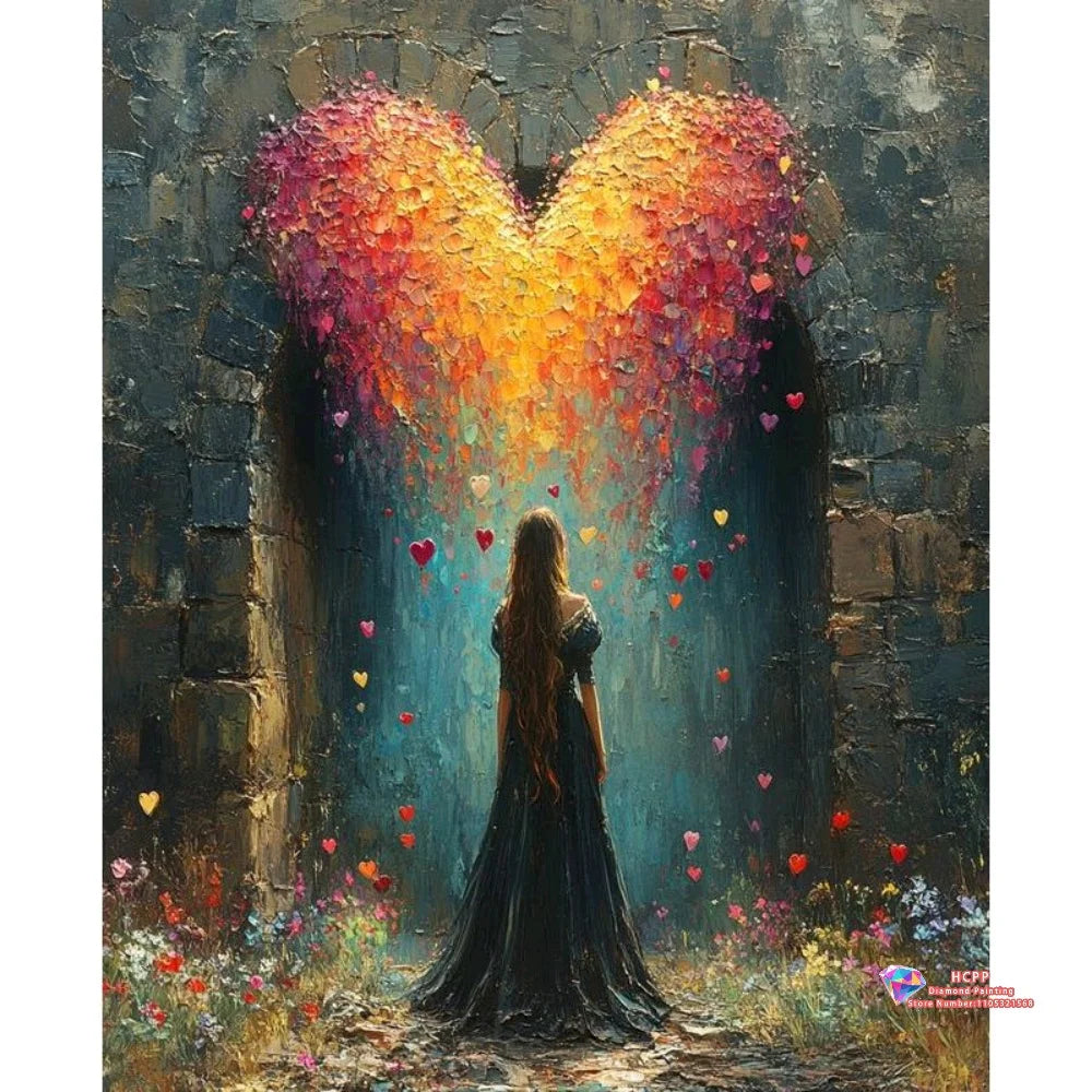 Cartoon Girl Portrait 5D Diamond Painting Kit
