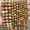 Genuine Tiger Eye Stone Beads for Jewelry Making – Round 8mm, 15" Strand