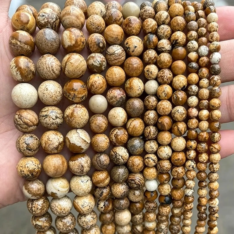 Genuine Tiger Eye Stone Beads for Jewelry Making – Round 8mm, 15" Strand