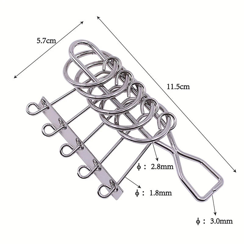 Metal Wire Puzzle Brain Teaser – Disentanglement IQ Game for All Ages