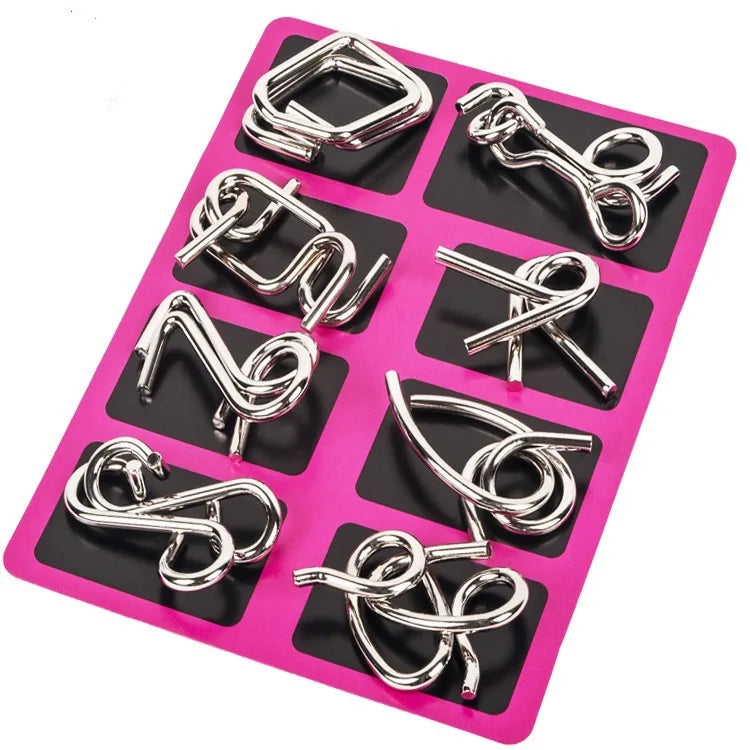Metal Wire Puzzle Brain Teaser – Disentanglement IQ Game for All Ages